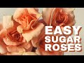 How to Make an Easy Sugar Rose! // Tutorial // Make Sugar Flowers at Home with Finespun Cakes