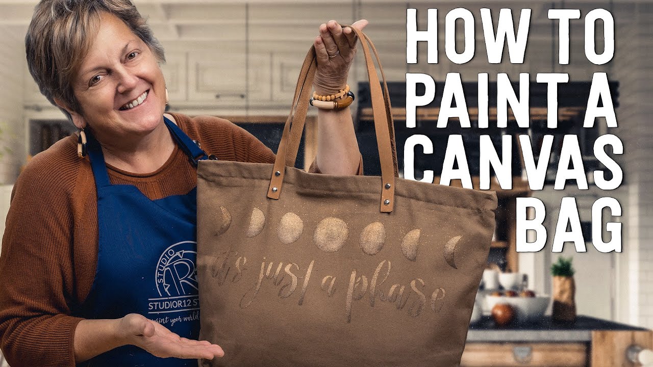 How to Paint on Canvas Tote Bags