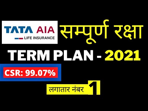 Best Term Plan in India in 2021 | TATA AIA Sampoorna Raksha Plan 2021 - Explained