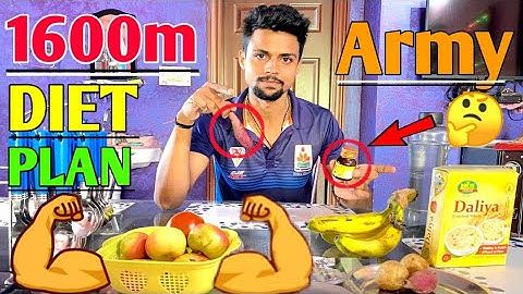 Diet plan for 1600m race | 1600m army diet plan | Brekfast for runners | आर्मी खाना ❣️ part-1