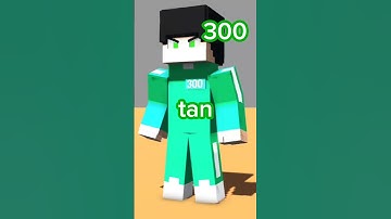 minecraft squid game all number #minecraft #animation