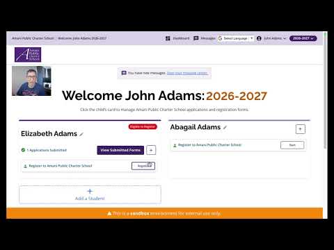 How to Register and Re-Register at Amani Public Charter School, using SchoolMint