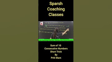 Sum of 10 Consecutive Numbers | Short Trick #mathsshort #viral #trending