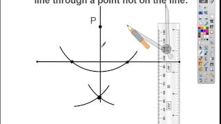 Creating a Perpendicular Line Through a Point Not on the Line by Patrick Ausel 138,156 views 7 years ago 4 minutes, 3 seconds