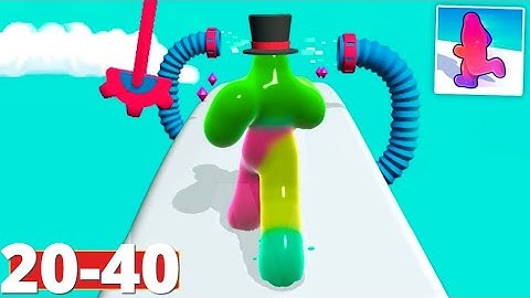 Blob Runner 3D Jelly Gameplay Walkthrough Level 20-40 iOS Android Noob vs Hack Skin Unlocked