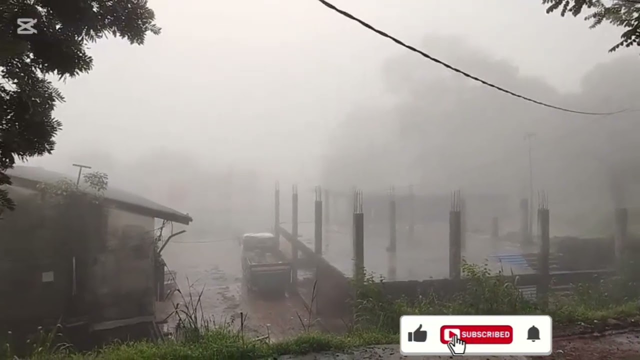 මීදුමෙන් වැසී ගිය වලපනේ වටපිටාව...😳😳😳