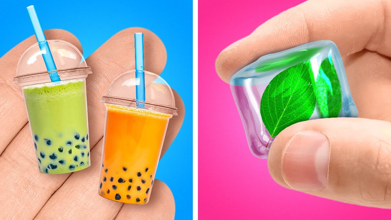 ÇOK ŞİRİN MİNYATÜR EL İŞLERİ || Epoksi Reçine İle KENDİN YAP Süslemeler Ve Takılar