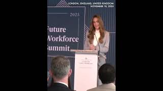 Britains Princess Kate delivers first public speech in two years