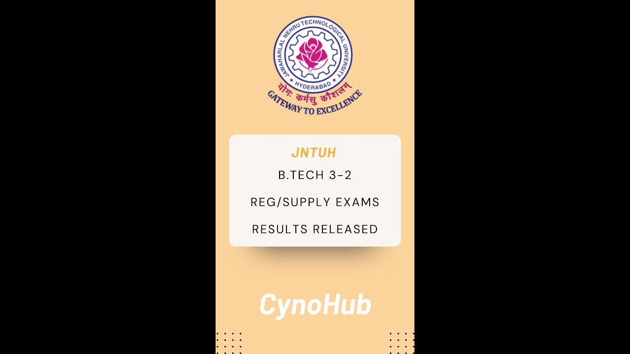 JNTU-H B.Tech Regular and Supplementary Exams results released
