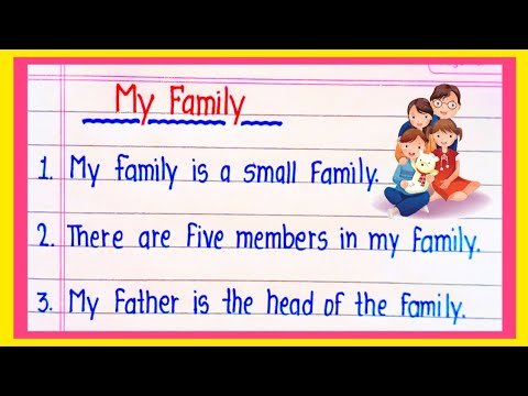 My Family 10 Lines In English | Essay on My Family | 10 Lines Essay on ...