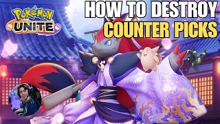 How The World Champ Destroys Counter-Picks As Zoroark Pokemon Unite