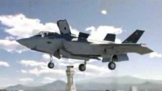 Lockheed F-35 fighter jet,  Strikeforce,  music video, vertical takeoff,  can't fly in the rain