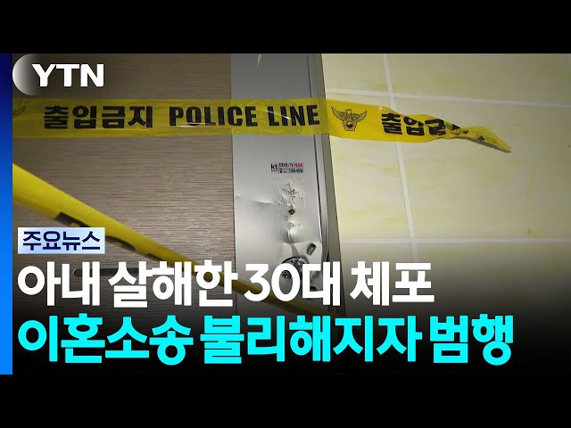 '가정폭력' 30대, 이혼소송 하던 아내 흉기로 살해 / YTN