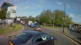 BMW driver pulls out in front of me causing me to brake - Croydon flyover