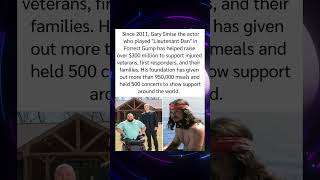 Since 2011 Gary Sinise the actor who has helped raise over $300 million to support🤯❤#shorts