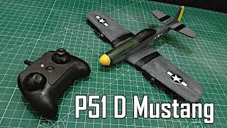 mini RC P-51d Mustang build video