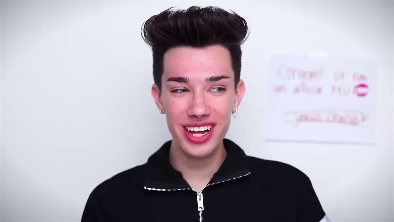 james charles being natural.