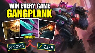 DESTROYING EVENY TEAM WITH GANGPLANK TOP - how to play gangplank top vs maokai season 14