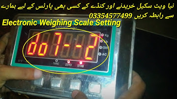 Electronic weighing scale calibration and How does Decimal Point change by Cear International Scale