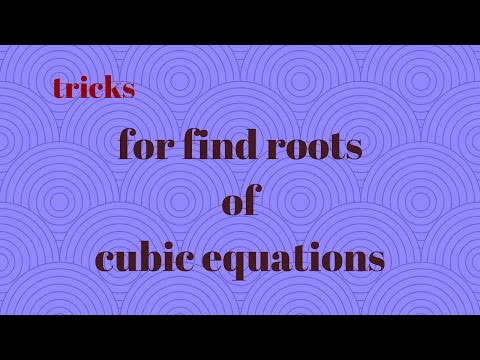 Video: Yuav Ua Li Cas Los Daws Qhov Cubic Equations