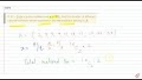 IIT JEE PERMUTATIONS AND COMBINATIONS If `A={x|x` is prime number and `x lt 30},` find the number...