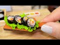 Easy Miniature Tuna Kimbap Recipe | ASMR Cooking Mini Food