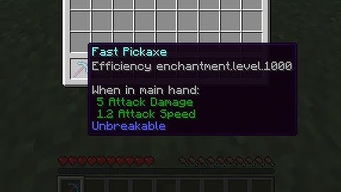How To Get 1000 Efficiency Pickaxe at Minecraft 1.16