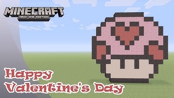 Minecraft: Pixel Art Tutorial and Showcase: Happy Valentine