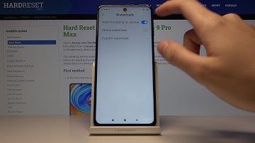 XIAOMI Redmi Note 9 Pro – Choose Camera Features & Activate Camera Watermark Option