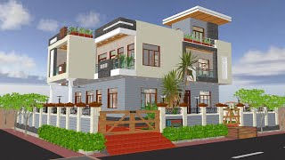 2500 SQ FT FEET(278 गज/YARD) 35 लाख में 5 BHK का  बेहतरीन LUXURY House प्लान (PLAN NO-77)