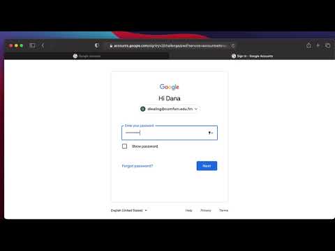 Canvas: Student login on a laptop/desktop with a pre-existing Gmail account May 2021