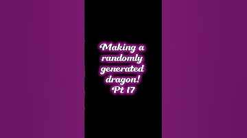 Makin a randomly generated dragon! Part 17 #dragon #art #digitalart #wheelofnames #procreate #random