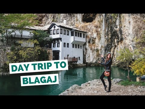 Day Trip to Blagaj Dervish House from Mostar, Bosnia and Herzegovina travel vlog
