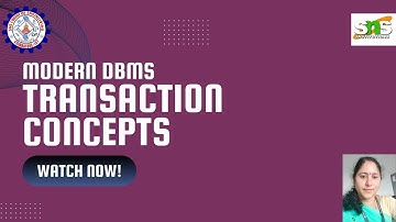 Transaction Concepts | P.Revathi -AP/AI&DS | SNS INSTITUTIONS