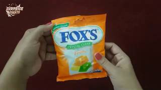 Unboxing FOX's Crystal Clear Fruits  Surprise Treats