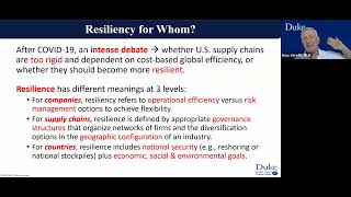 Gary Gereffi on Supply Chain Resilience and Disruptions
