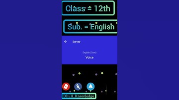 Class 12th English Active Survey on avsar app all answers in this video #dhullknowledge #avsarapp