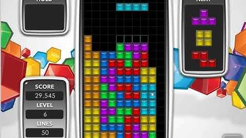 Tetris (Web) Line Clears 100 Lines Custom Tuning Mouse 2m 04s