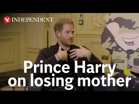 Prince Harry opens up about pain of losing his mother Diana in new emotional video