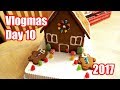 Christmas Shopping &amp; Building a Gingerbread House! Vlogmas Day 10, 2017!