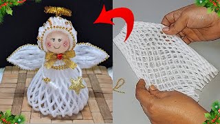 Beautiful Craft made from waste Fruit Foam Net | DIY Best out waste craft idea