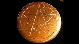 Goetia evocation or talisman blank copper disc! It definitely makes goetia evocation or talisman
