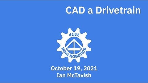 CAD a drivetrain