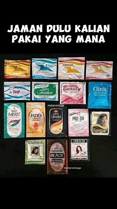 Nostalgia merk shampo jaman dulu #nostalgia #iklanjadul