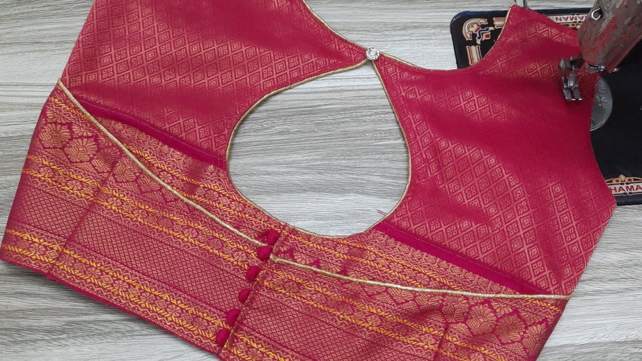 Boat Neck Blouse Cutting And Stitching || Blouse Back Neck Designs New Model #blouse 