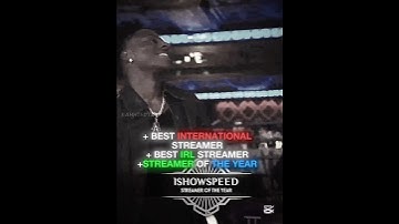 IShowSpeed Wins 3 Streamer Awards!! 🏆🔥