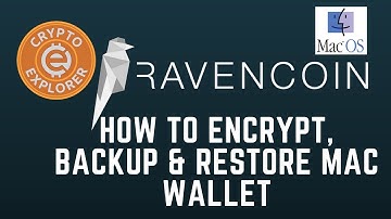 Ravencoin How to Encrypt, Backup & Restore Your Wallet, MacOS