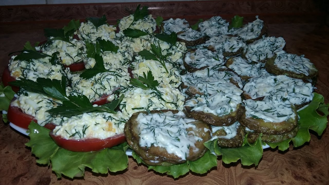 ⁣Легкая закуска с помидор и кабачков