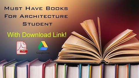 Must Have Books For Architecture Students