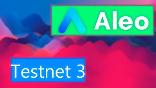 О тестнете в проекте Aleo